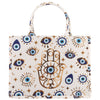 Evil Eye Hamsa Print Tote Bag