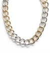 Fashion Metal Two Tone Necklace