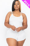 Plus Size Cami Top And Shorts Set