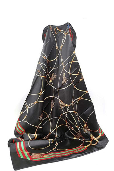 Fashion Chain Print Neck Scarf