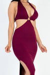 Cut-out Halter Neck