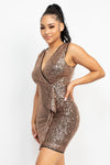 Sequin Mesh Bodycon Dress