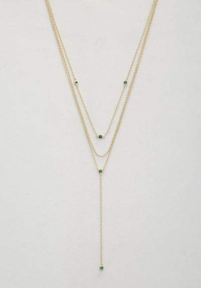 Dainty Metal Y Shape Necklace