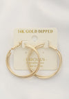 Double Hoop 14k Gold Dipped Earring