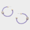 Color Texture Hoop Earring