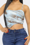 Mesh Print Top