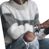 Patchwork Loose Knitted Sweater