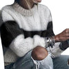 Patchwork Loose Knitted Sweater