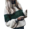 Patchwork Loose Knitted Sweater