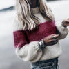 Patchwork Loose Knitted Sweater