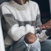 Patchwork Loose Knitted Sweater